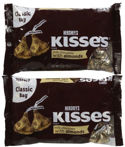 Hershey’s Kisses Milk Chocolate W/almonds-11 Oz – 2 Pk. logo