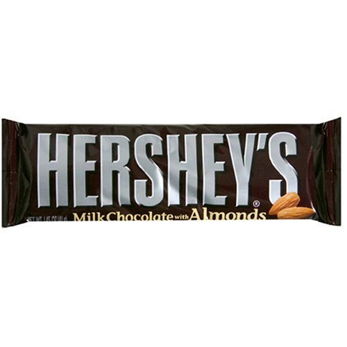 Hershey’s Milk Chocolate Bars With Almonds, 1.45 ounce Bars (Pack of 36) logo