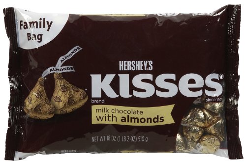 Hershey’s Milk Chocolate Kisses W/ Almonds, 18 Oz logo