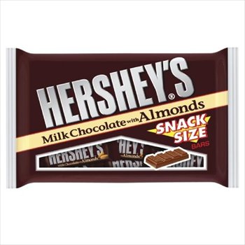 Hershey’s Milk Chocolate With Almonds Snack Size Chocolate Bars 10.35 Oz logo