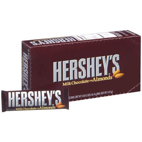 Hersheys Milk Chocolate Wtih Almonds – 36 Bars logo