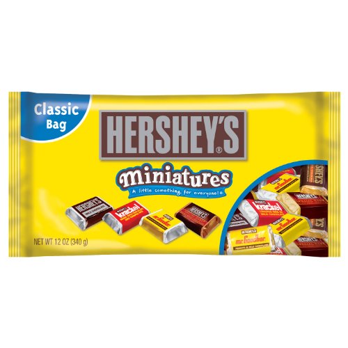 Hershey’s Miniatures (krackel, Mr. Goodbar, Hershey’s Milk & Dark Chocolate), 12 ounce Bags (Pack of 6) logo