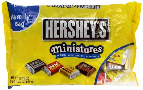 Hershey’s Miniatures (krackel, Mr. Goodbar, Hershey’s Milk & Dark Chocolate), 19.75 ounce (Pack of 3) logo