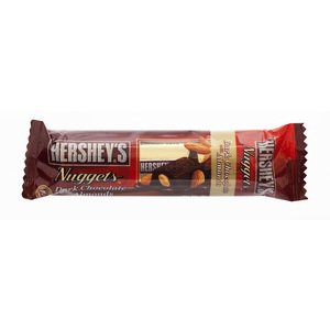 Hersheys Nuggets Dark Chocolate With Almonds 28g.(Pack of 3) logo