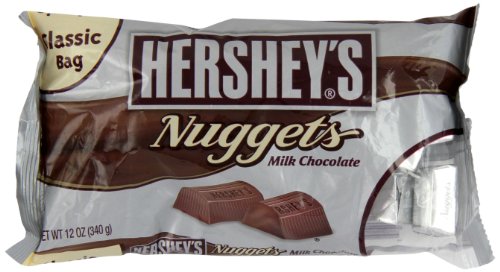 Hershey’s Nuggets, Milk Chocolate, 12 ounce Bags (Pack of 6) logo