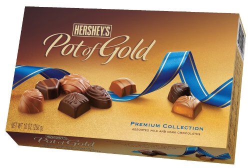 Hershey’s Pot Of Gold Assorted Milk and Dark Chocolate Premium Collection, 10 ounce Boxes (Pack of 2) logo