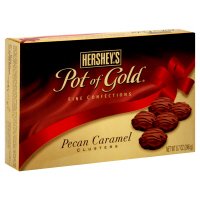 Hershey’s Pot Of Gold Fine Confections, Pecan Caramel Clusters, 8.7-oz. Box logo