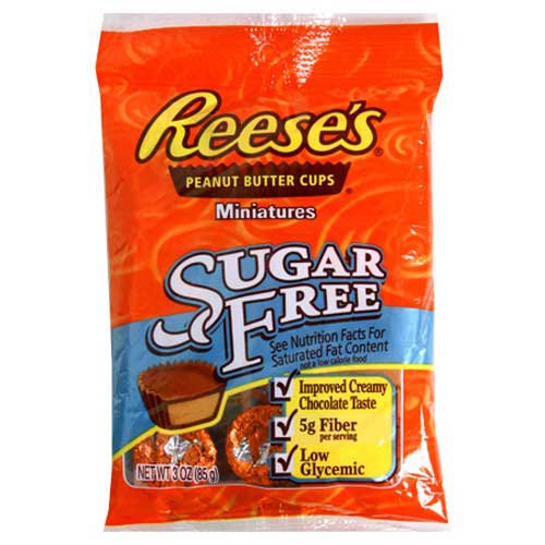 Hersheys Reese Sugar Free Peanut Butter Cups, 3 ounce (Pack of 6) logo