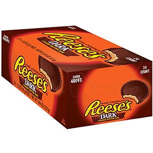 Hershey’s Reese’s Dark Peanut Butter Cups – 24-ct. Box logo