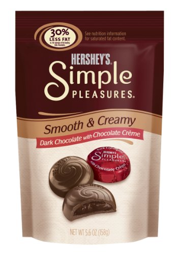 Hershey’s Simple Pleasures, Dark Chocolate With Chocolate Cr?me, 5.6 ounce Pouch logo