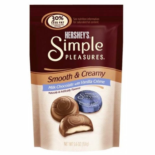 Hershey’s Simple Pleasures Milk Chocolate With Vanilla Creme 4 Pack logo