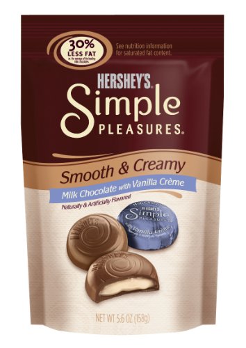 Hershey’s Simple Pleasures, Milk Chocolate With Vanilla Creme, 5.6 ounce Pouch logo