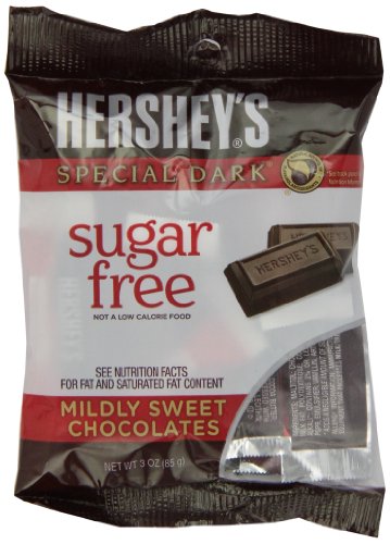 Hershey’s Special Dark Chocolate Bars, Sugar Free, 3 ounce Bags (Pack of 12) logo