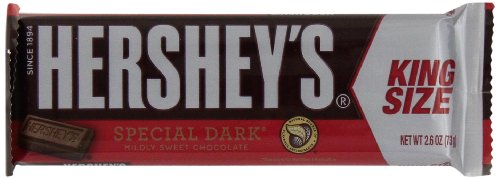 Hershey’s Special Dark Mildly Sweet Chocolate King Size Bar, 2.6 ounce Bars (Pack of 18) logo