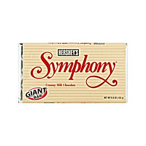 Hershey’s, Symphony Bar, Creamy Milk Chocolate, Giant, 6.8oz Bar (Pack of 6) logo