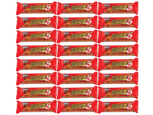 Hersheys Take 5 Pretzel/caramel/peanut Butter Chocolate Bar 24ct – Tj13 logo