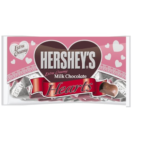 Hershey’s Valentine’s Extra Creamy Milk Chocolate Hearts, 10 ounce Bag logo