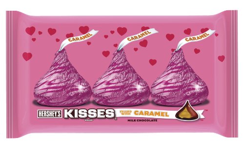 Hershey’s Valentine’s Kisses, Milk Chocolate Filled With Caramel, 10 Ounce logo