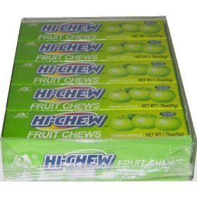 Hi-chew Green Apple (display Of 10 Packs) (net Weight 17.64oz) logo