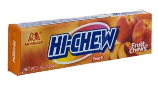 Hi-chew Peach (eng) Morinaga logo