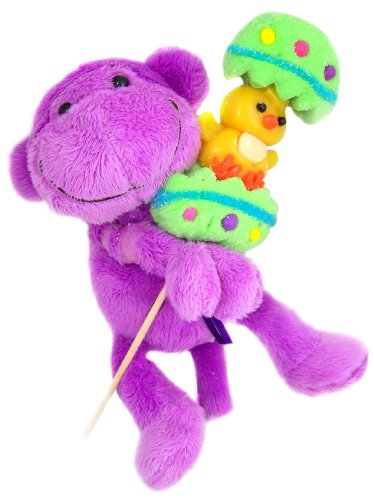 His Or Her Gift 7 Purple Plush Stuffed Animal Monkey Toy With Marshmallow Chick In Egg Candy Lolipop logo