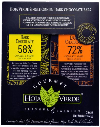 Hoja Verde Dark Chocolate Bar Dou Box, 5.62 Ounce logo