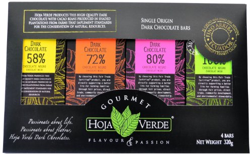 Hoja Verde Dark Chocolate Bar Gift Box, 11.24 Ounce logo