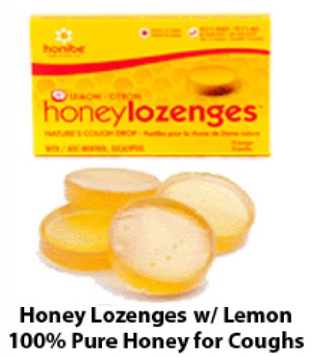 Honibe Honey Lozenges With Lemon/menthol/eucalyptus, 20-count logo