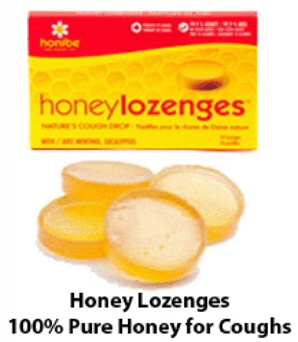 Honibe Honey Lozenges With Menthol/eucalyptus, 20-count logo
