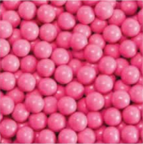 Hot Pink Sixlets Candy Coated Chocolate Balls logo