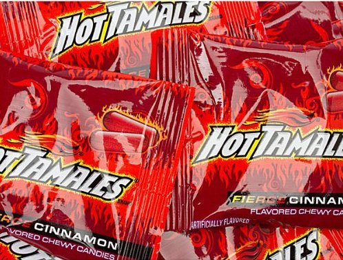 Hot Tamales (1 Box Of 24 – .78oz Individual Packs) logo