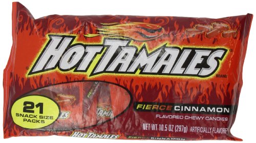 Hot Tamales, 21 Snack Size Packs logo