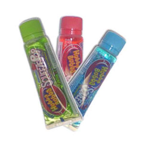 Hubba Bubba Assorted Sour Squeeze Pop Liquid Candy Tubes 18 Count logo