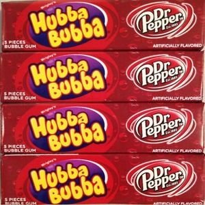 Hubba Bubba Bubble Gum, Dr Pepper, 5 Ct (Pack of 18) logo