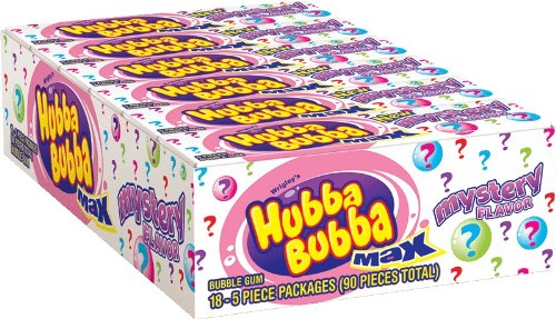 Hubba Bubba Bubble Gum Max, Mystery, 5 Count (Pack of 18) logo