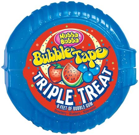 Hubba Bubba Bubble Gum Tape Triple Treat (Pack of 12) logo