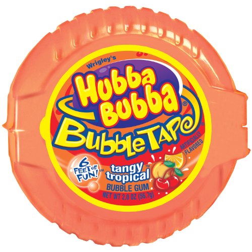 Hubba Bubba Bubble Tape Gum, Tangy Tropic, 2 Ounce logo