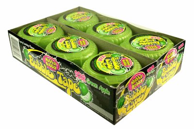 Hubba Bubba Bubble Tape Sour Apple 12 Pack Box logo