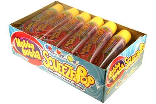 Hubba Bubba Squeeze Pops Sweet Liquid Candy 18 Pack logo