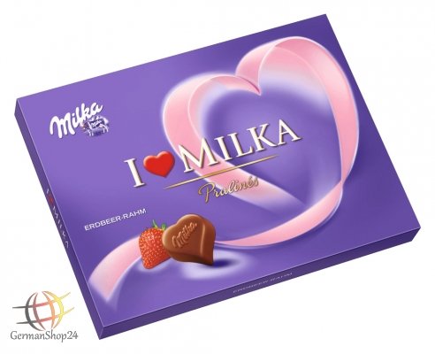 I Love Milka Chocolates, Strawberry Cream logo