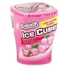 Ice Breakers Ice Cubes Bubble Breeze Sugar Free Gum logo