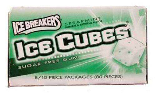 Ice Breakers Ice Cubes Gum Spearmint 8/10pcs logo