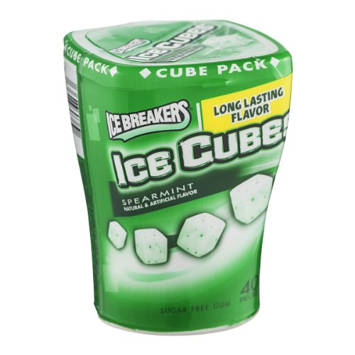 Ice Breakers Ice Cubes Spearmint Flavor Sugar Free Gum – 40 Ct logo