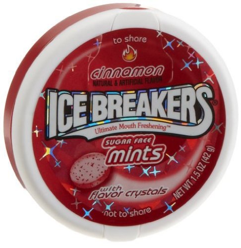 Ice Breakers Mints – Cinnamon, 1.5 Oz, 8 Count logo