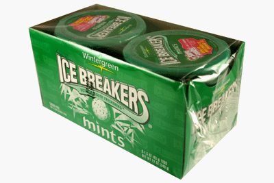 Ice Breakers Mints Wintergreen 8 Packs logo