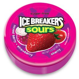 Ice Breakers Sours Berry Sugar Free 8 Packs logo