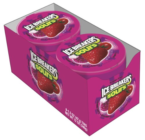 Ice Breakers Sours (mixed Berry, Strawberry, Cherry), 1.5 ounce Canisters (Pack of 16) logo