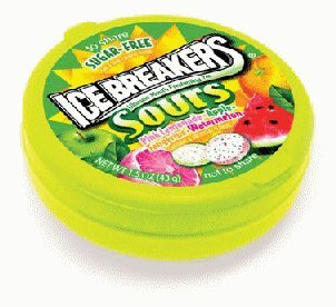 Ice Breakers Sugar Free Fruit Mint Sours, 8-count (Pack of 2) logo