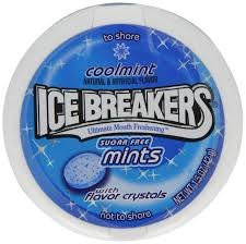 Ice Breakers Sugar Free Mints, Cool Mint (Pack of 8) logo