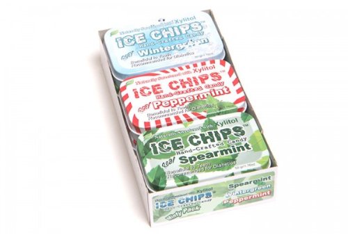 Ice Chips Candy Minty Variety Pack – 2 Of Each – Real Spearmint, Real Peppermint and Real Wintergreen logo